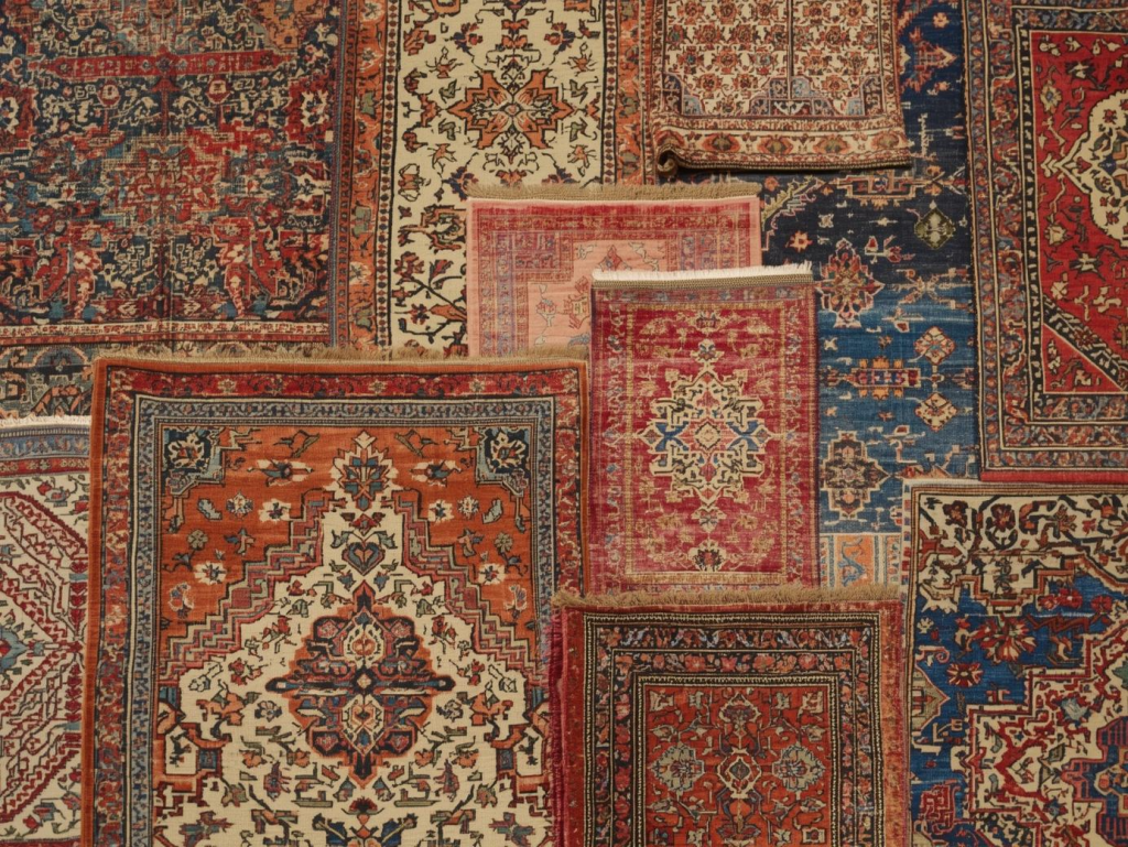 A collection of Antique Rugs Persian Oriental (1)